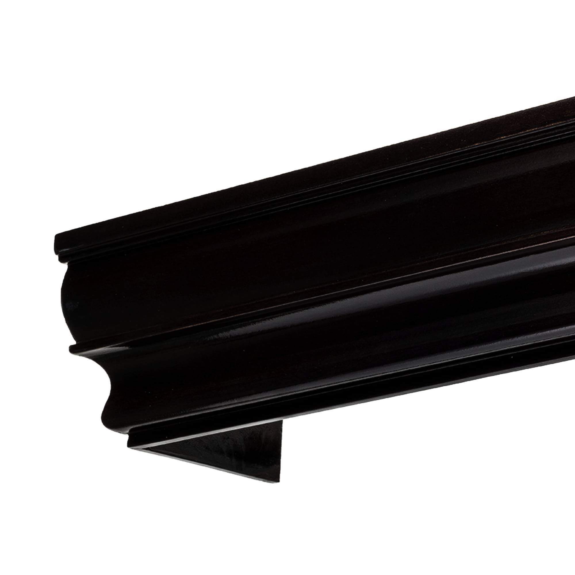 Římsová garnýž na záclonu a závěs Firenze ze dřeva Černá Římsová garnýž na záclonu a závěs Firenze ze dřeva Černá
