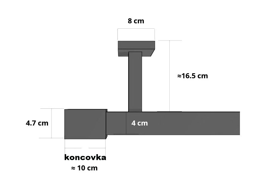 Dřevěná římsová garnýž na záclony a závěsy